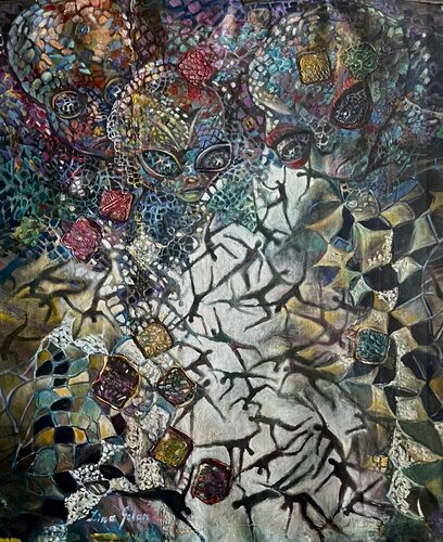 The Watchers di Lina Golan, Pittura in vendita su Singulart