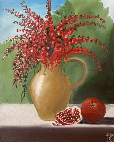 Red harmony van Tornike Otiashvili, Schilderij te koop op Singulart