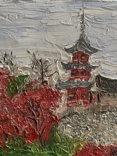 Pagoda van Tornike Otiashvili, Schilderij te koop op Singulart