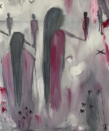 Field of the dead van Tornike Otiashvili, Schilderij te koop op Singulart