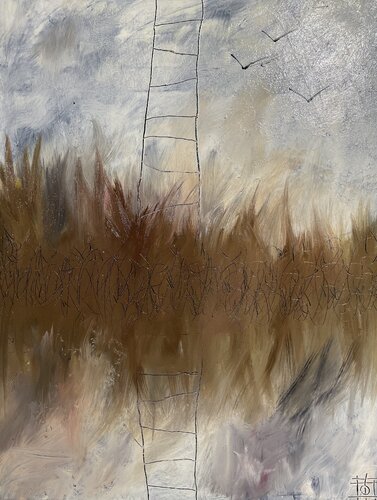Ladder to nowhere van Tornike Otiashvili, Schilderij te koop op Singulart