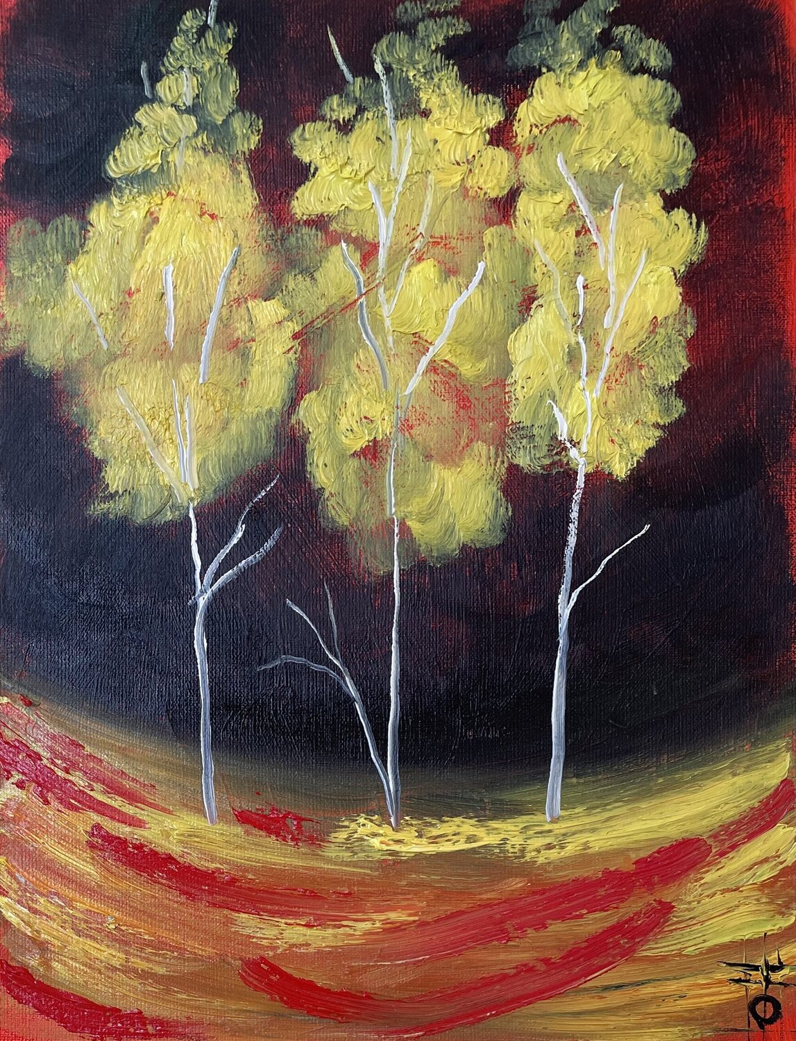 Gilded trees Tornike Otiashvili