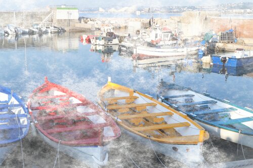 le port du Cros de Cagnes von Franck Brizzi, Fotografie kaufen auf Singulart