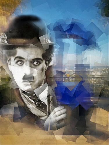 Saint Jean Cap Ferrat, The Chaplin de Franck Brizzi, Digital a la venta en Singulart