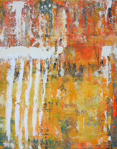 Le Spectacle Orange van Helmut Pfeiffer, Schilderij te koop op Singulart