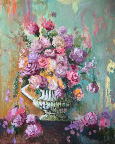 Mint Peaches von Lisa Cunningham, Malerei kaufen auf Singulart