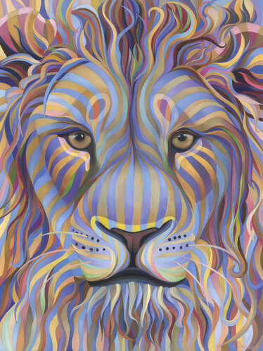 Circus Lion van Kate Hoyer, Schilderij te koop op Singulart