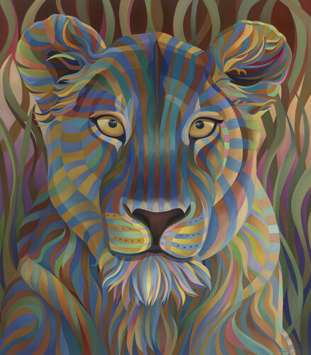 Lioness van Kate Hoyer, Schilderij te koop op Singulart