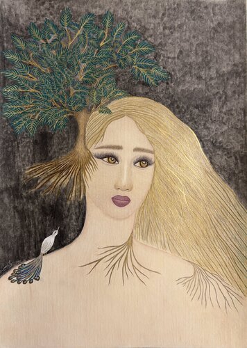 Forest nymph von Tatia Tsindeliani, Malerei kaufen auf Singulart