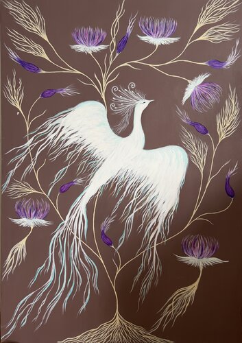 “Phoenix” di Tatia Tsindeliani, Pittura in vendita su Singulart