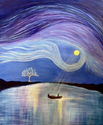“Dream River” de Tatia Tsindeliani, Pintura a la venta en Singulart