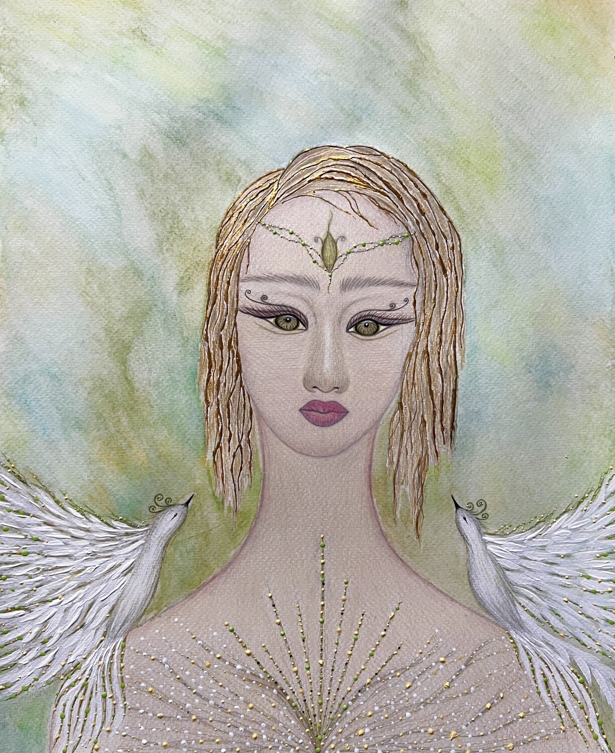 “Between Two Worlds” Tatia Tsindeliani Origineel schilderij te koop