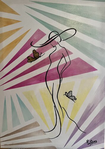 Feminine Lines II van Raquel López Solano, Schilderij te koop op Singulart