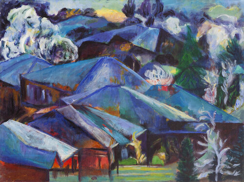Blue Rooftops Maria Zamani