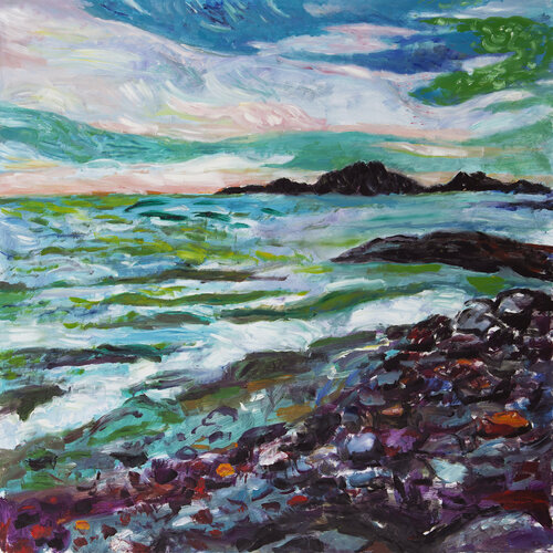 Water's Voice di Maria Zamani, Pittura in vendita su Singulart