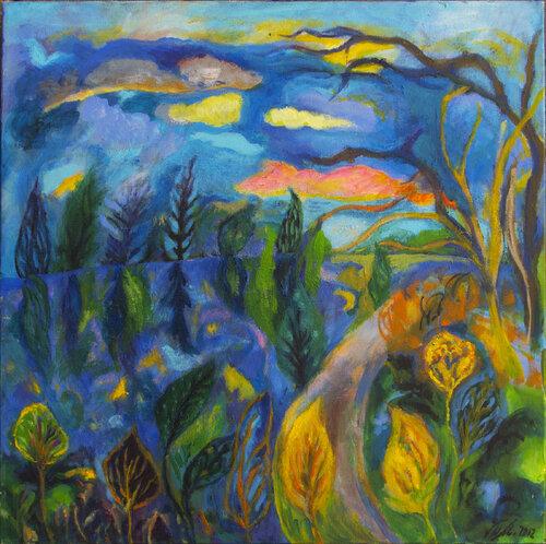 The Luminous Path di Maria Zamani, Pittura in vendita su Singulart