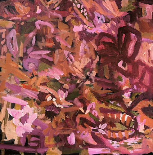She Loved Flowers van Kylie Sams, Schilderij te koop op Singulart