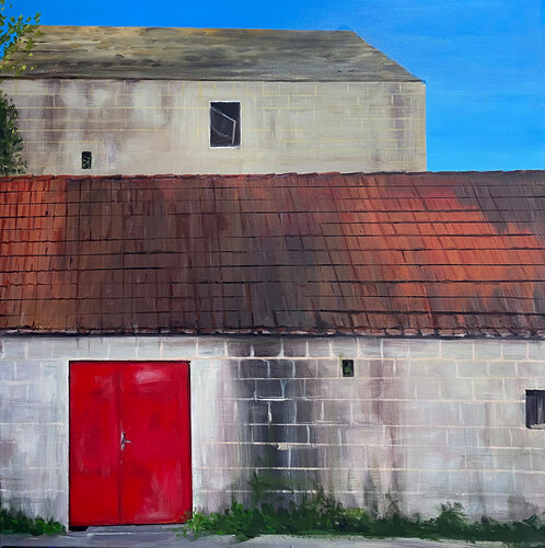 Haeuser in Ruda by Nenad Selestrin, Painting for Sale on Singulart