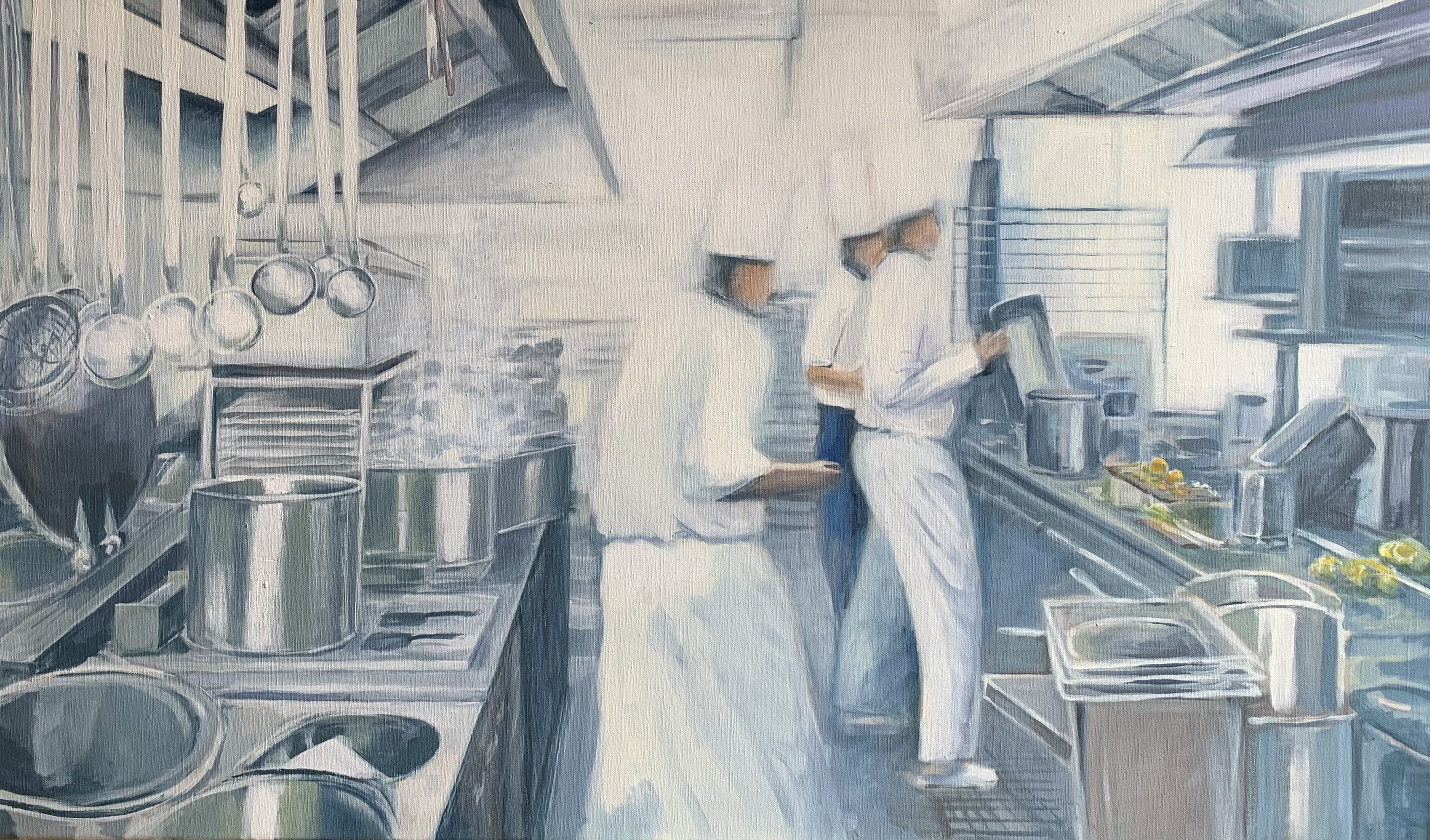 Dans la cuisine