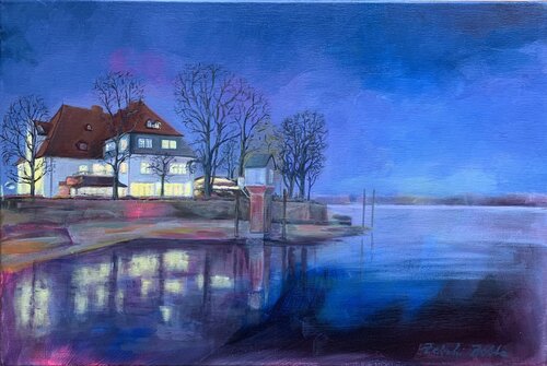 Zollenspieker Fährhaus von Marie-Luise Zetchi Bolte, Malerei kaufen auf Singulart