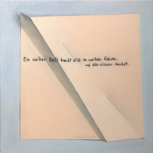 le papier- est-ce une nature morte? par Marie-Luise Zetchi Bolte, Peinture en vente sur Singulart