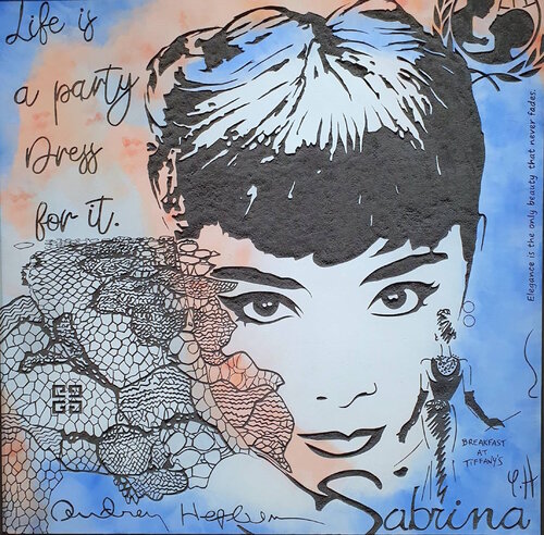 Série CLOSE UP "Audrey" di yann hervis, Altri media in vendita su Singulart