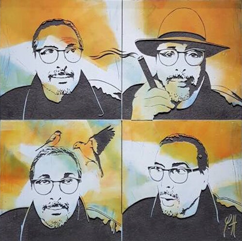 "Autoportrait aux oiseaux" van yann hervis, Andere media te koop op Singulart