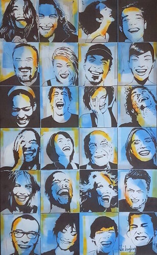 " We, laughing" di yann hervis, Altri media in vendita su Singulart