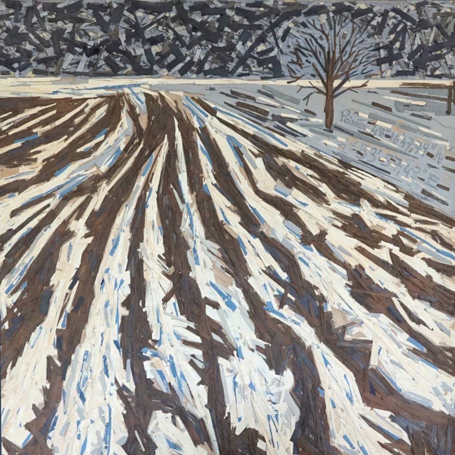 Compression gravée :"Noyer en hiver" yann hervis