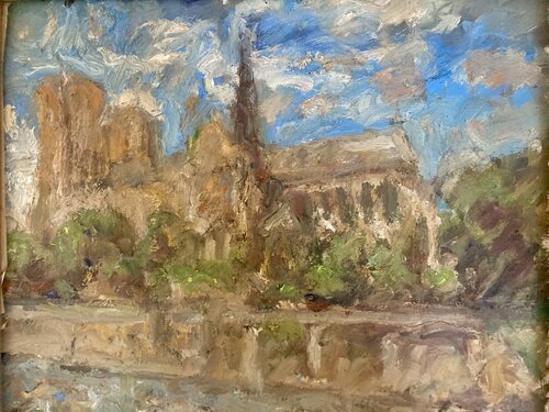 Vue de Notre-Dame de Paris von Pierre Gogois, Malerei kaufen auf Singulart