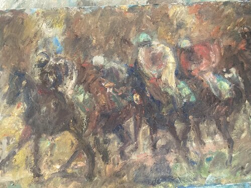 Course de chevaux von Pierre Gogois, Malerei kaufen auf Singulart