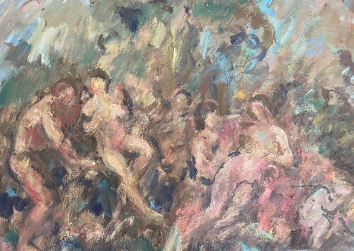 Bacchanale von Pierre Gogois, Malerei kaufen auf Singulart