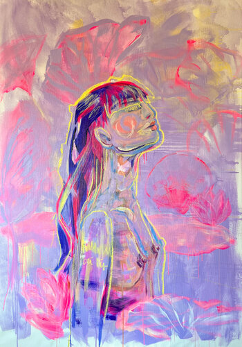 Bleib bei dir von Katharina Goniwiecha, Malerei kaufen auf Singulart