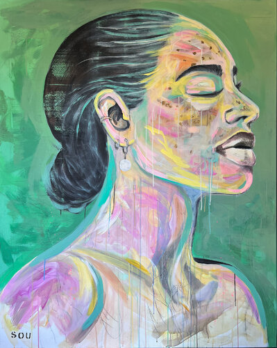 Golden Breath von Katharina Goniwiecha, Malerei kaufen auf Singulart