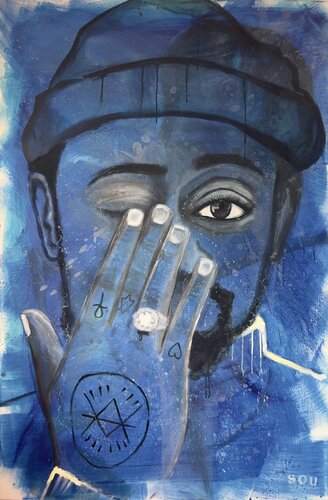 Blue Soul von Katharina Goniwiecha, Malerei kaufen auf Singulart