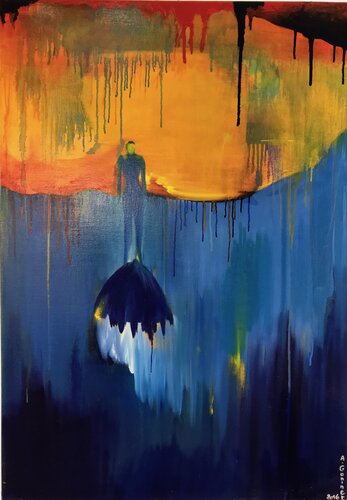 Hommage à Guillaume Néry van Anne Goninet, Schilderij te koop op Singulart