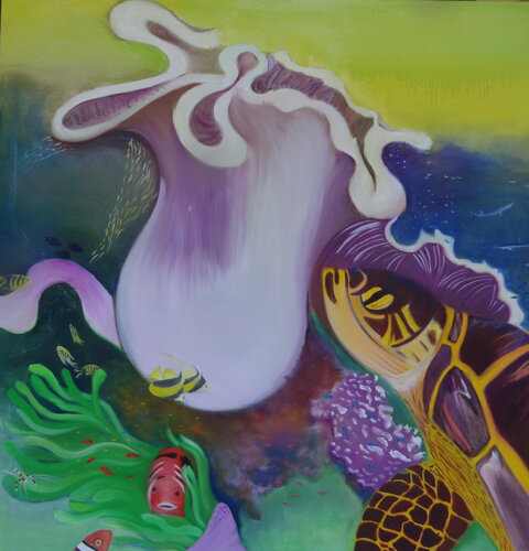 Ecosystème de Batu Balong de Anne Goninet, Pintura a la venta en Singulart