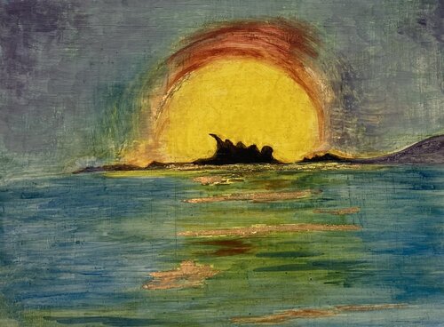 Sky line of la Ciotat von Anne Goninet, Malerei kaufen auf Singulart