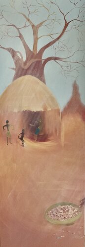 Saison des pluies à Maamba par Anne Goninet, Peinture en vente sur Singulart