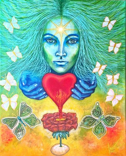 "La entrega del Corazón" von Monica Janer, Malerei kaufen auf Singulart