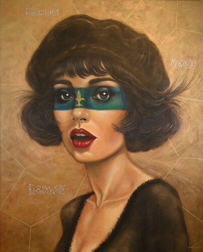 ARCANA DEL MISTERIO DE LA FLOR DE LIS van Monica Janer, Schilderij te koop op Singulart