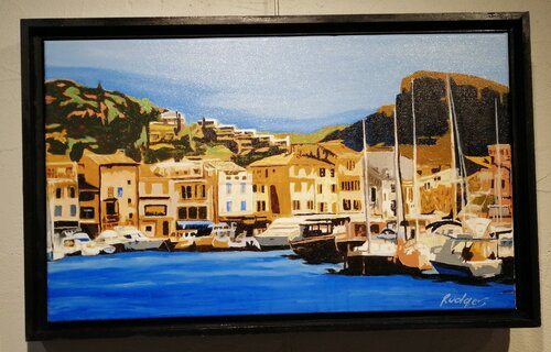 Cassis 2 le port van ROGER TANZI, Schilderij te koop op Singulart