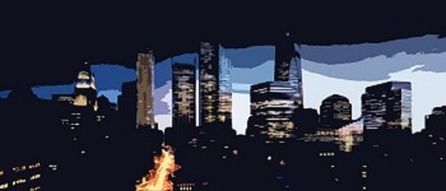Mannathan by night von ROGER TANZI, Malerei kaufen auf Singulart