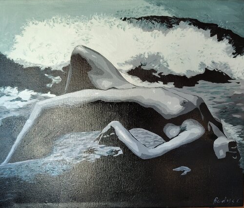 Sous les vagues de ROGER TANZI, Pintura a la venta en Singulart