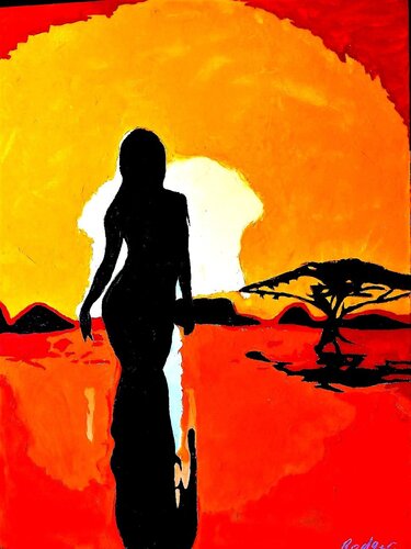 Africaine von ROGER TANZI, Malerei kaufen auf Singulart
