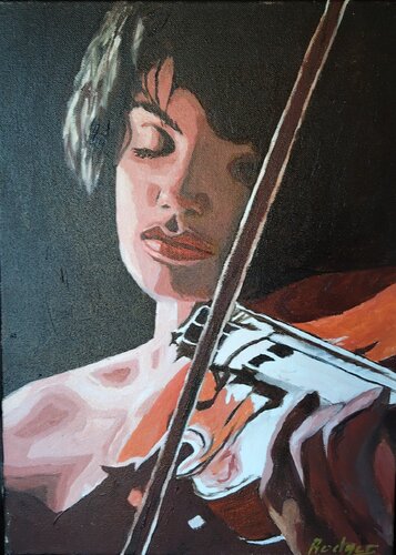 Douceur au violon von ROGER TANZI, Malerei kaufen auf Singulart