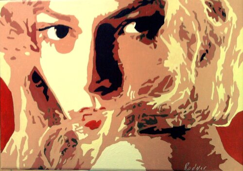 La blonde aux yeux noirs by ROGER TANZI, Painting for Sale on Singulart