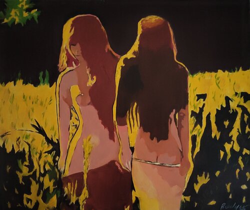 La rencontre van ROGER TANZI, Schilderij te koop op Singulart
