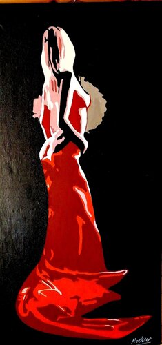 En rouge et noir by ROGER TANZI, Painting for Sale on Singulart