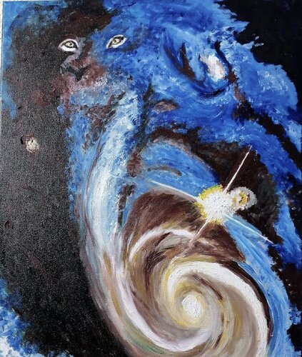 Galaxie du lion van ROGER TANZI, Schilderij te koop op Singulart